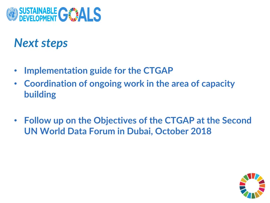 next steps