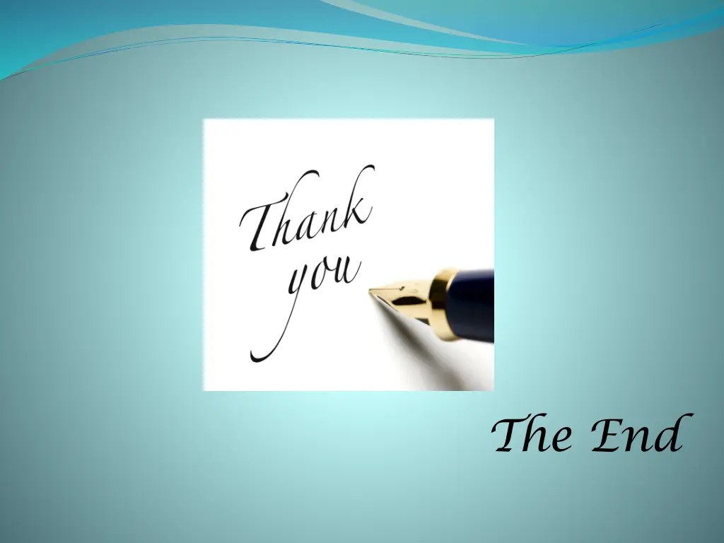 the end