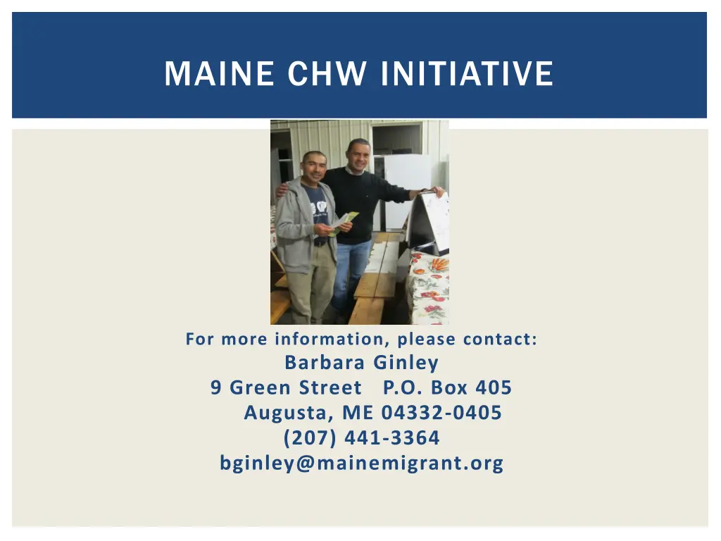maine chw initiative 1