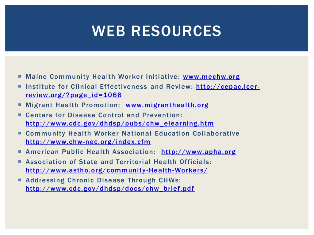 web resources