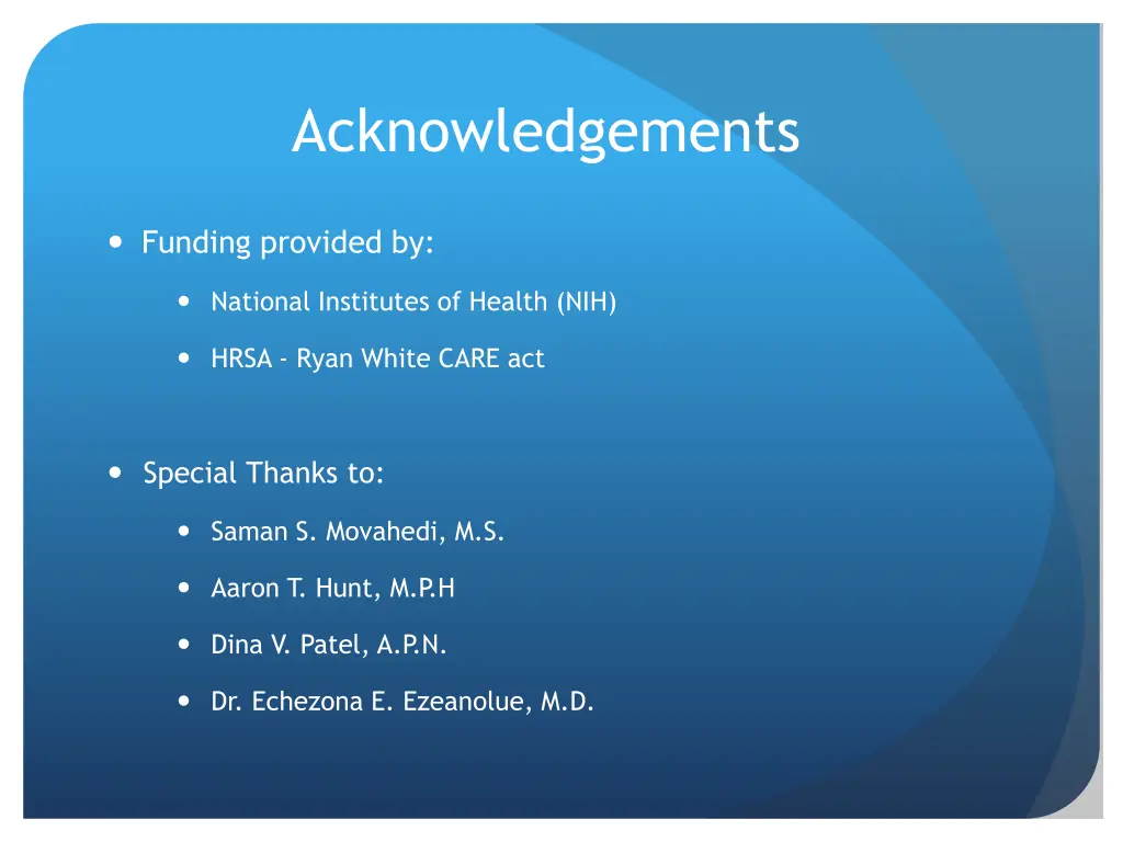 acknowledgements