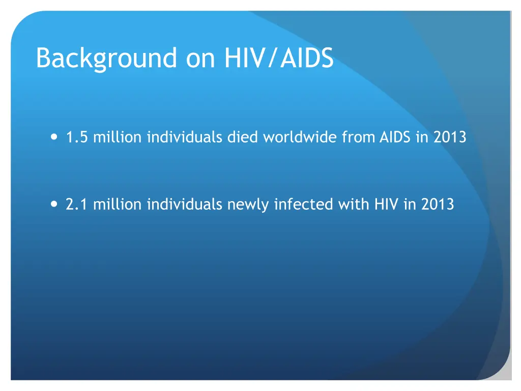 background on hiv aids 1