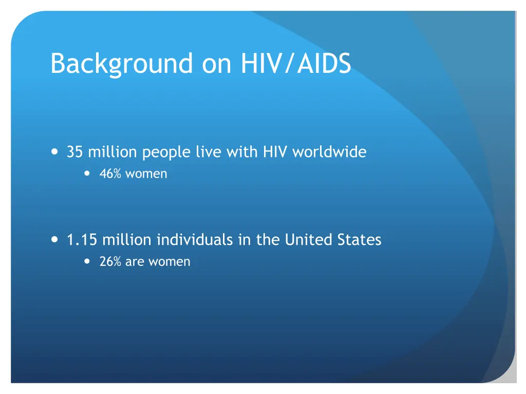 background on hiv aids