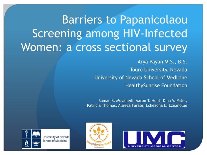 barriers to papanicolaou screening among