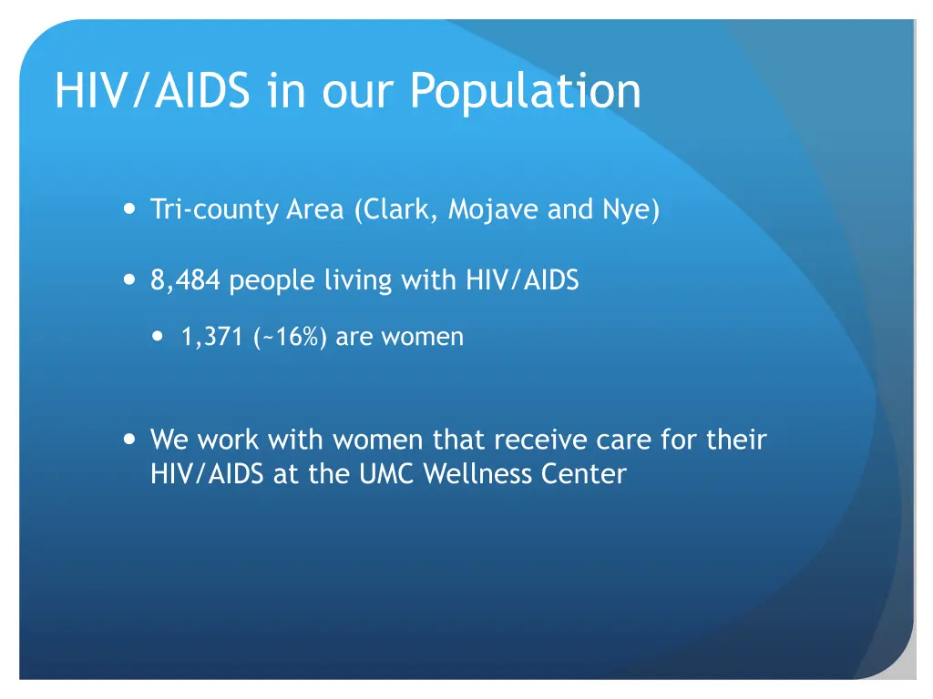 hiv aids in our population