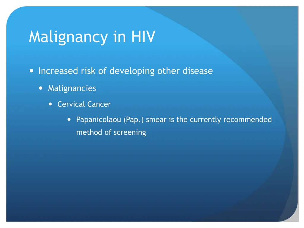 malignancy in hiv