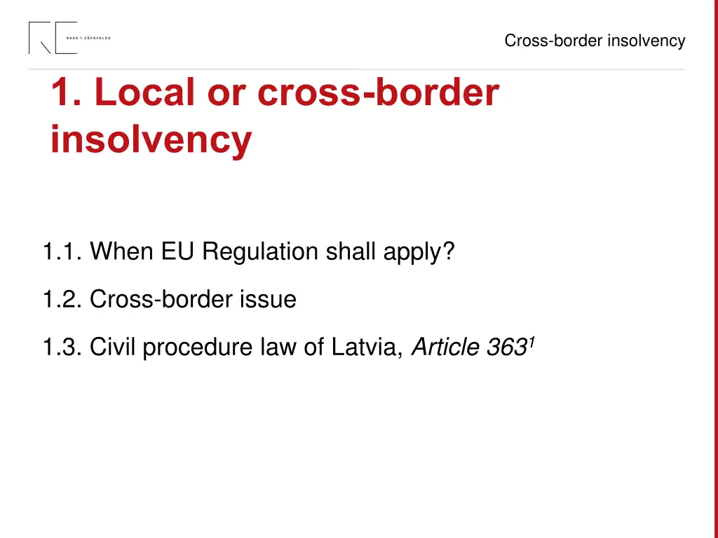 cross border insolvency 1