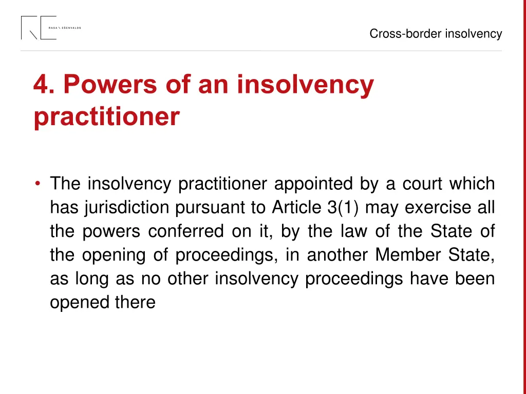 cross border insolvency 15