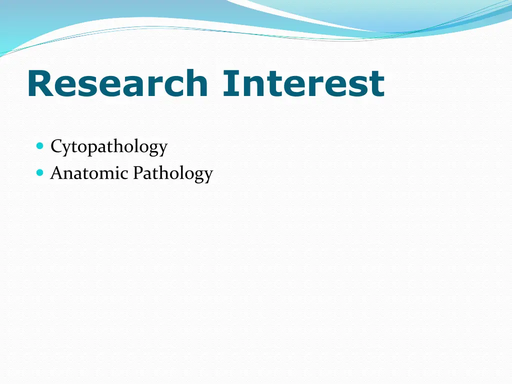 research interest
