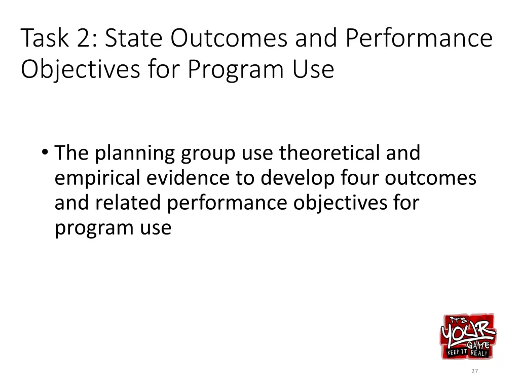 task 2 state outcomes and performance objectives 1