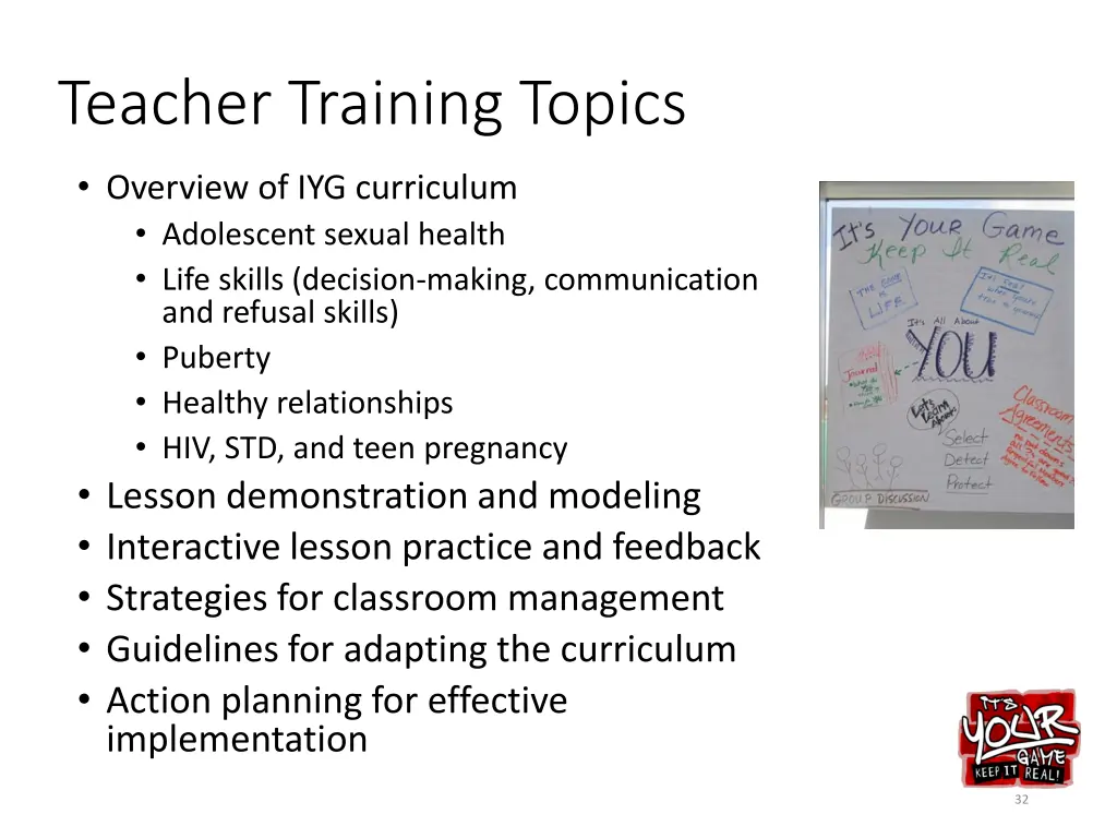teacher training topics