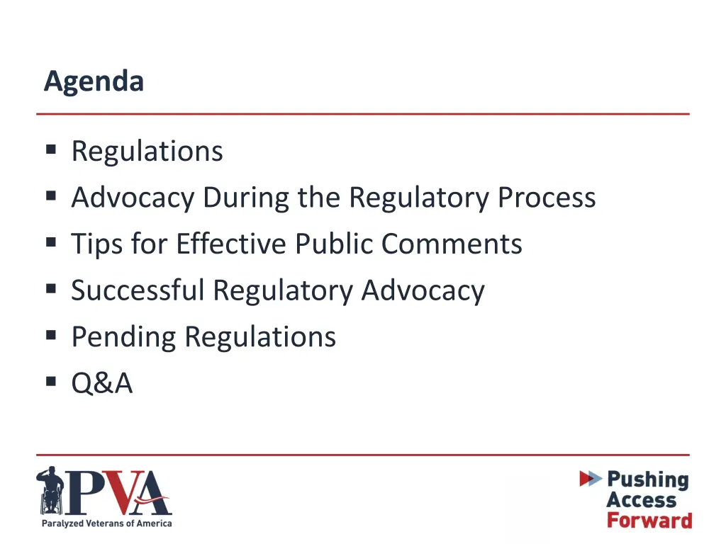 agenda