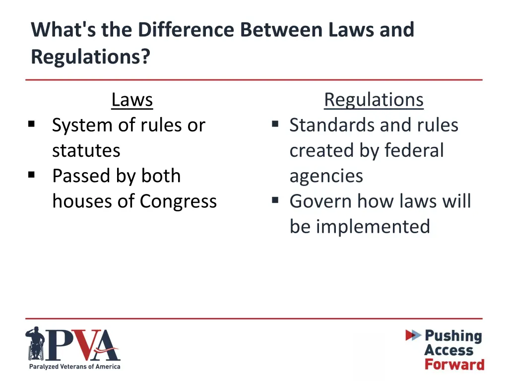 what s the difference between laws and regulations