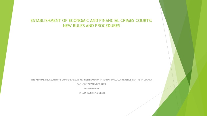 establishment of economic and financial crimes