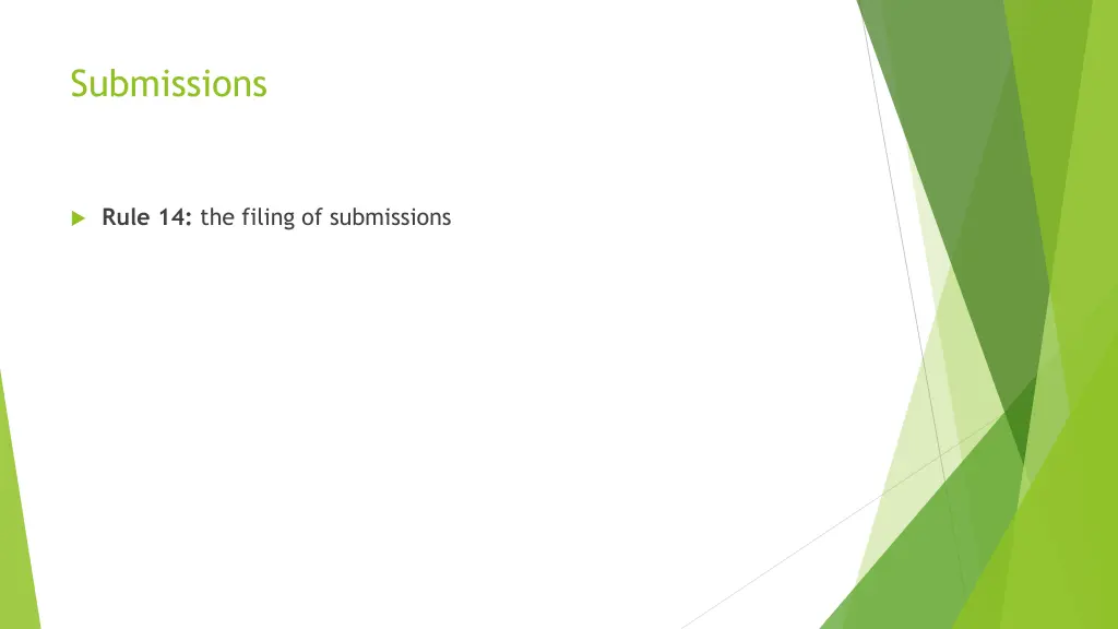 submissions