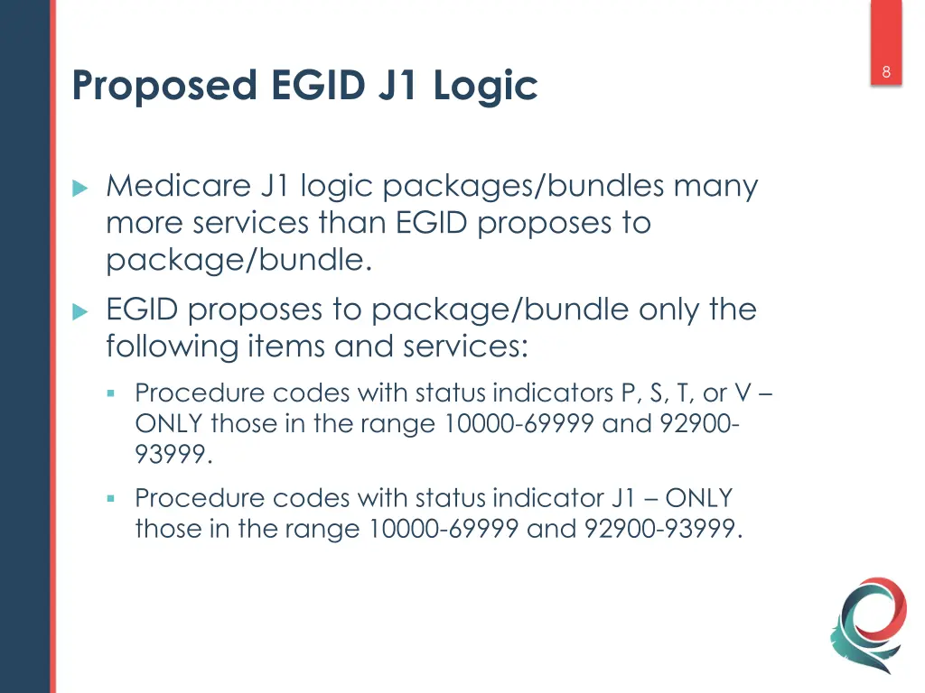 proposed egid j1 logic