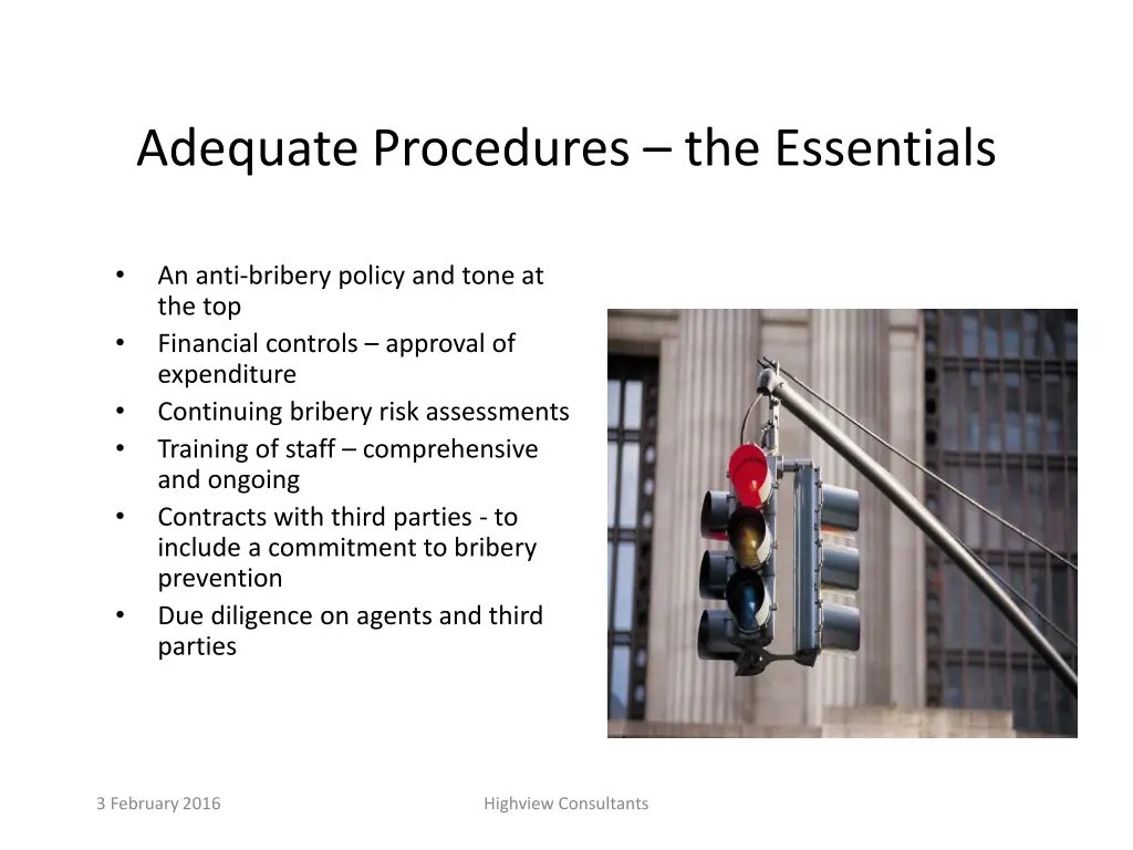 adequate procedures the essentials