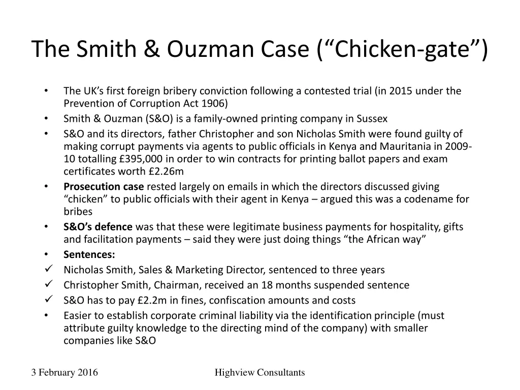 the smith ouzman case chicken gate