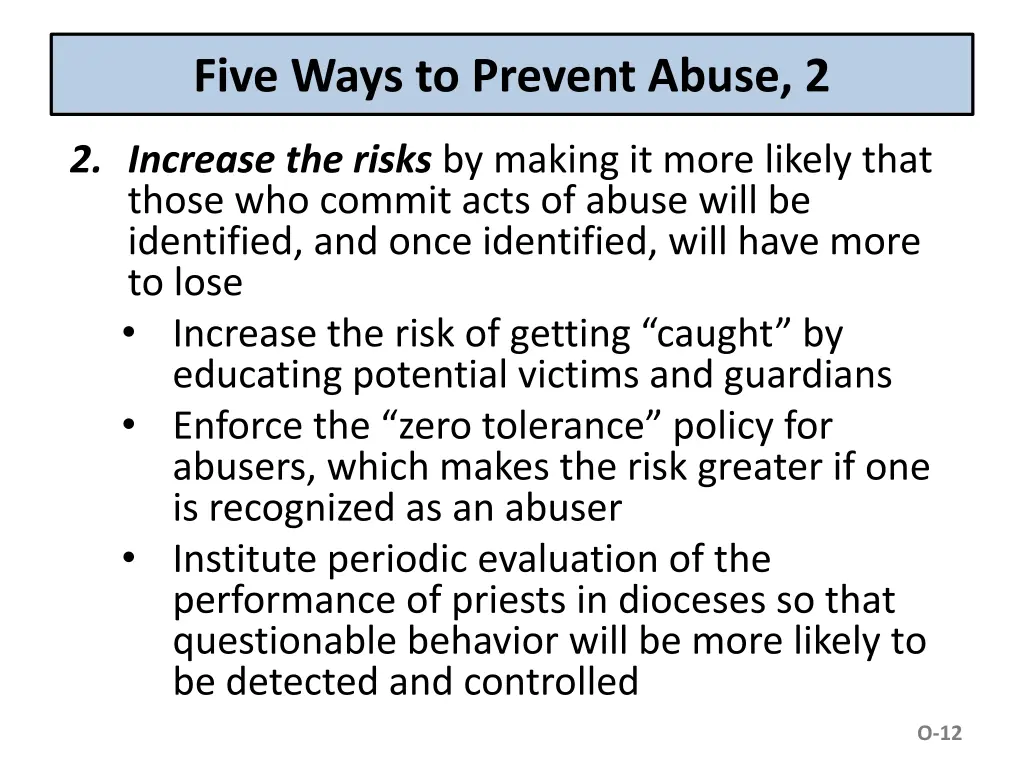 five ways to prevent abuse 2