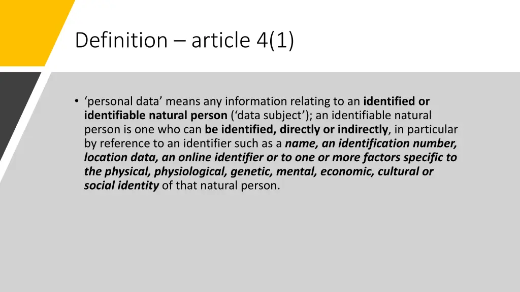 definition article 4 1