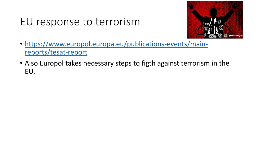 eu response to terrorism 1