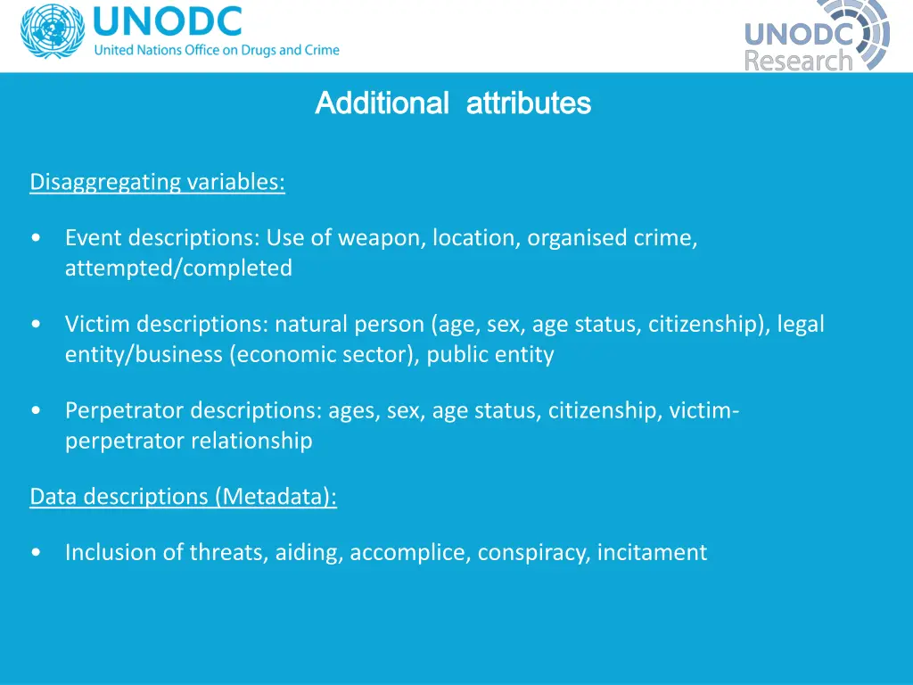 additional attributes additional attributes