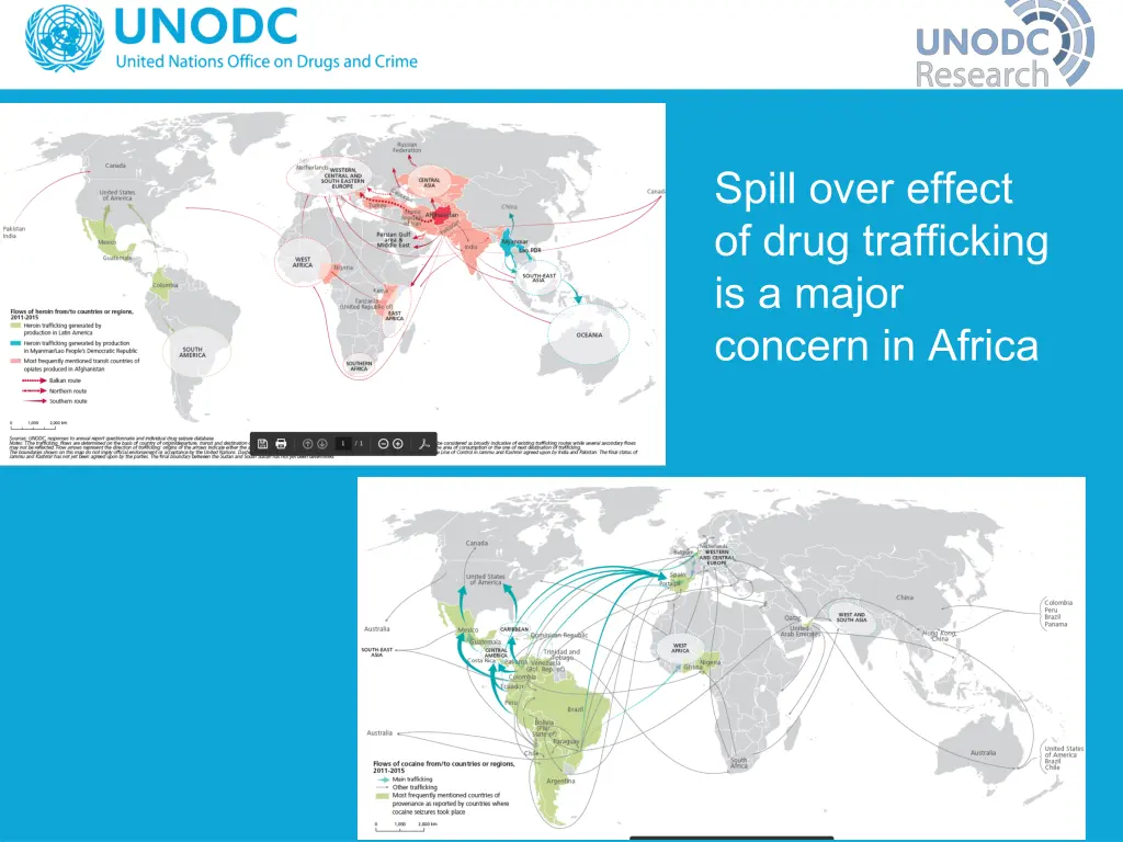 spill over effect of drug trafficking is a major