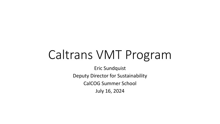 caltrans vmt program