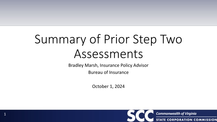 summary of prior step two assessments bradley