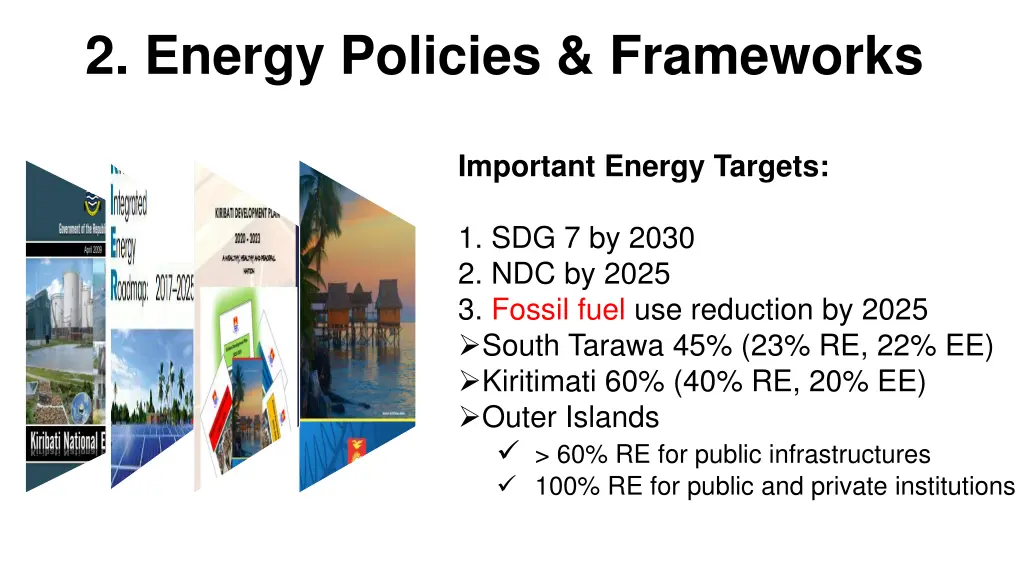 2 energy policies frameworks