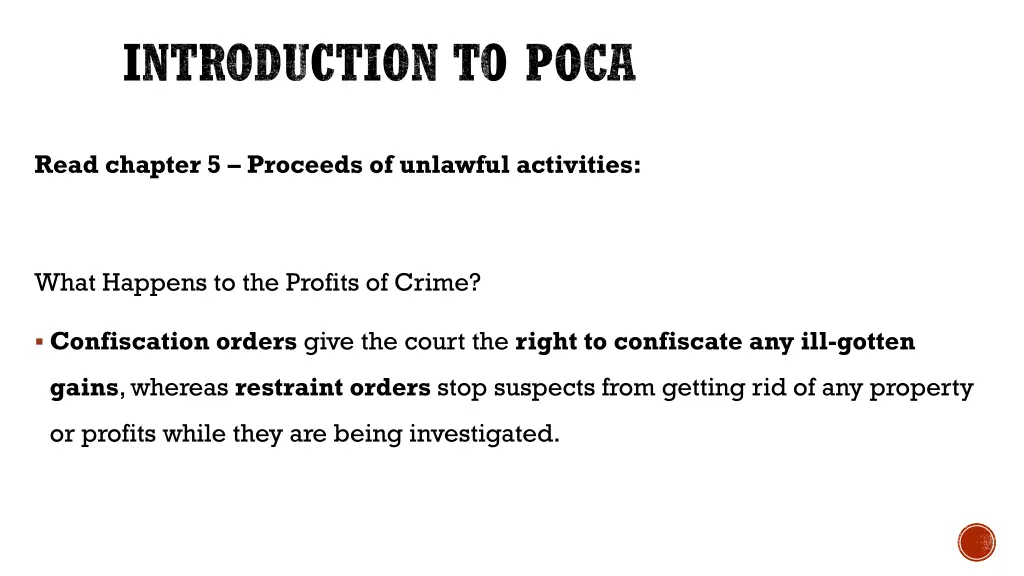 introduction to poca 5