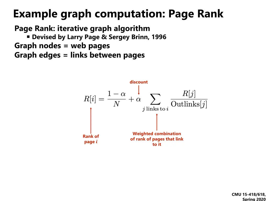 example graph computation page rank page rank