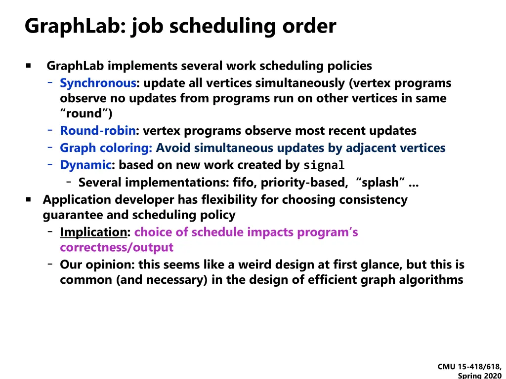 graphlab job scheduling order 1