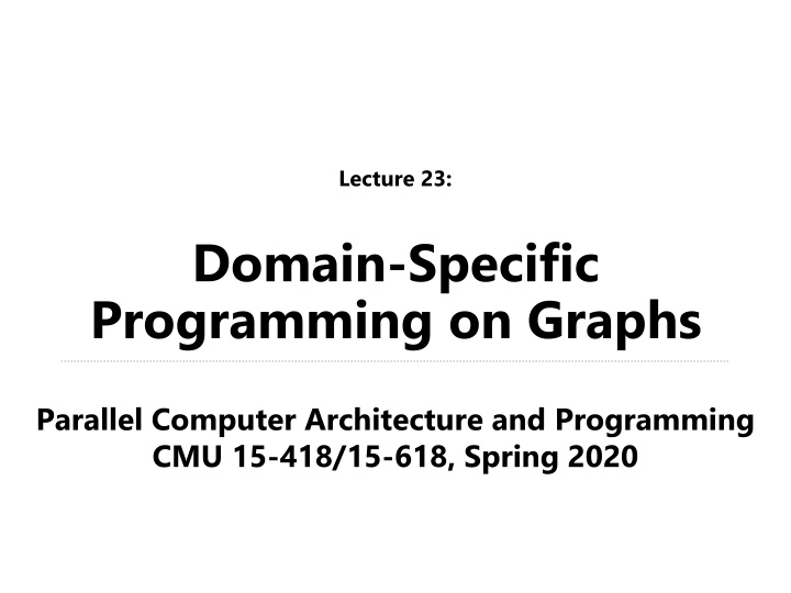 lecture 23
