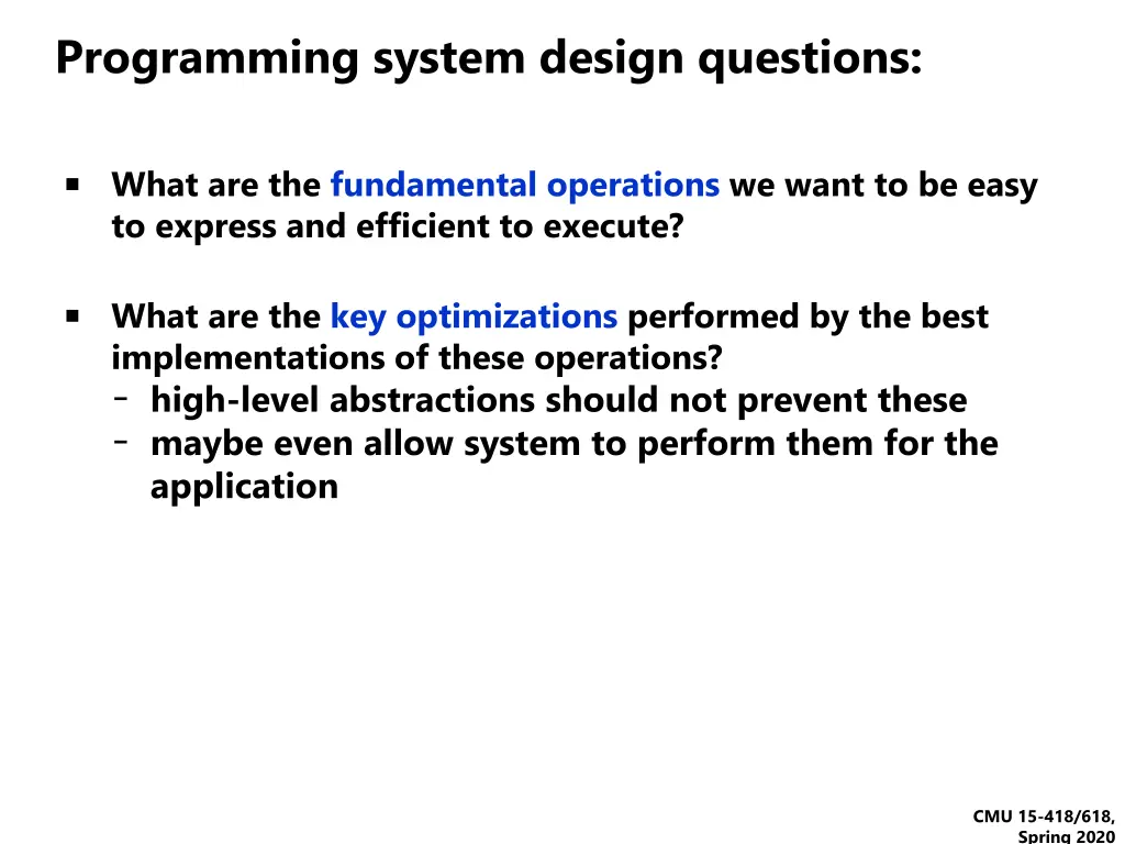 programming system design questions