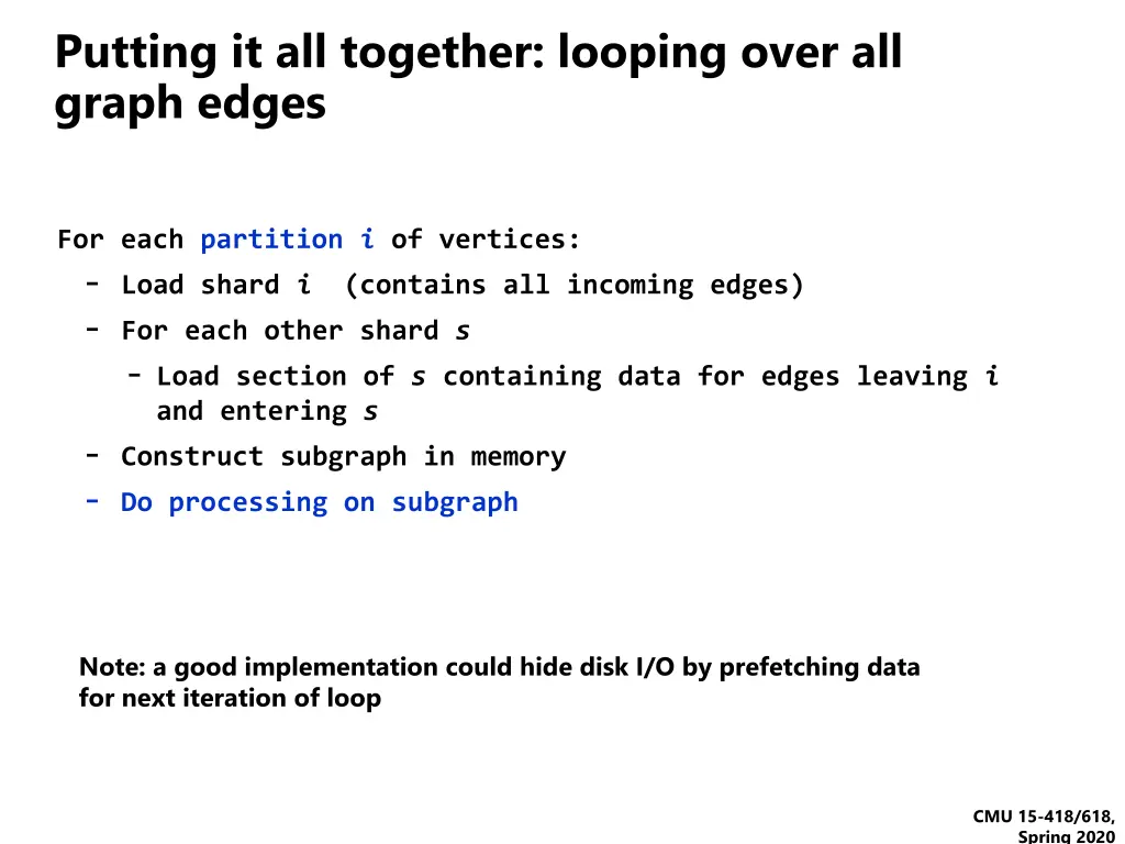 putting it all together looping over all graph