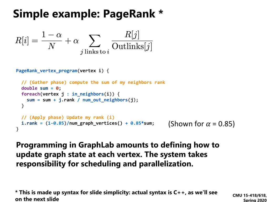 simple example pagerank