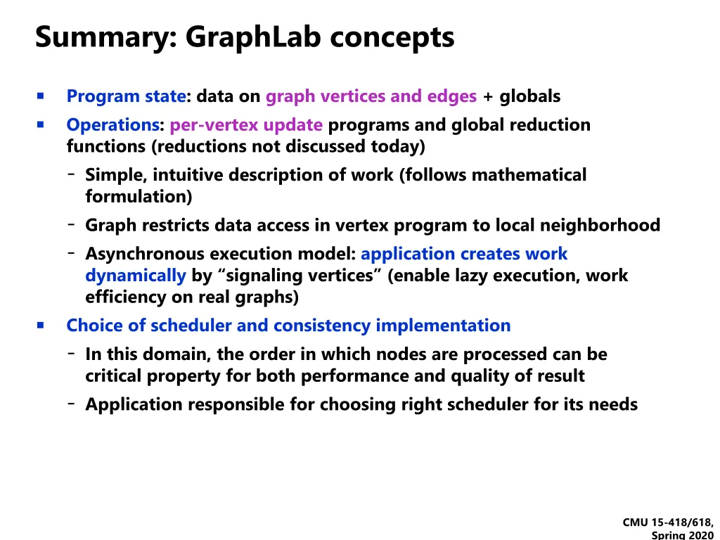 summary graphlab concepts
