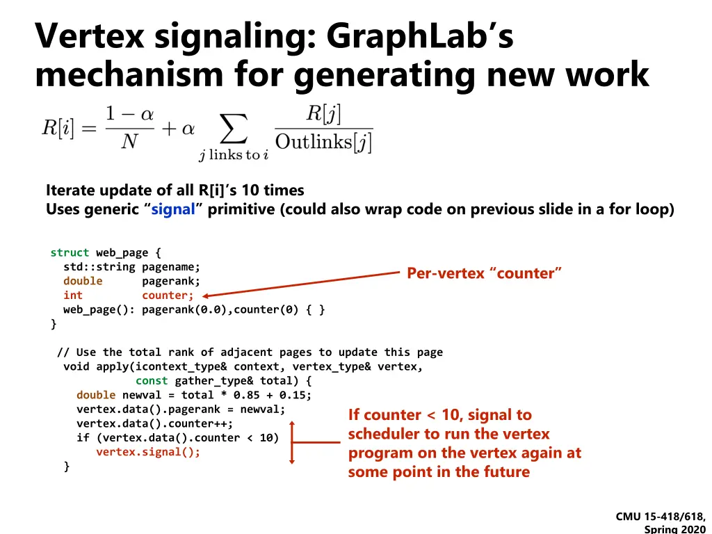 vertex signaling graphlab s mechanism