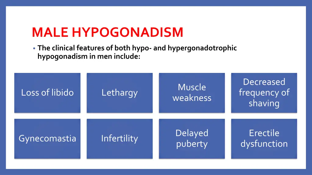 male hypogonadism