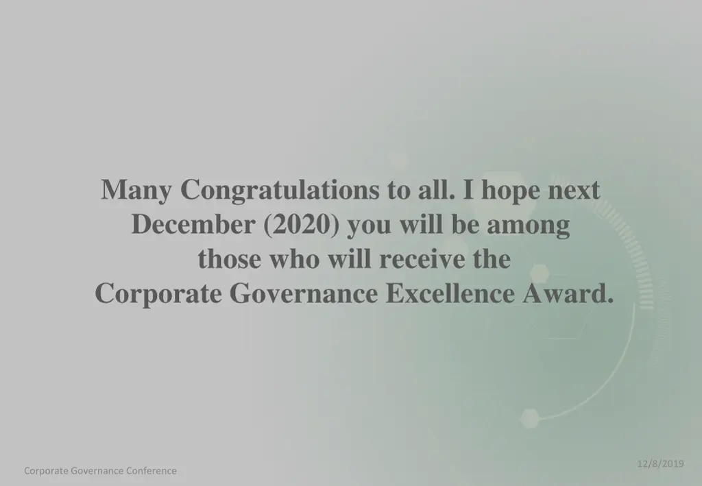 many congratulations to all i hope next december