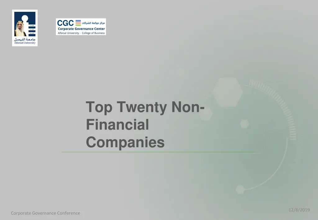 top twenty non financial companies