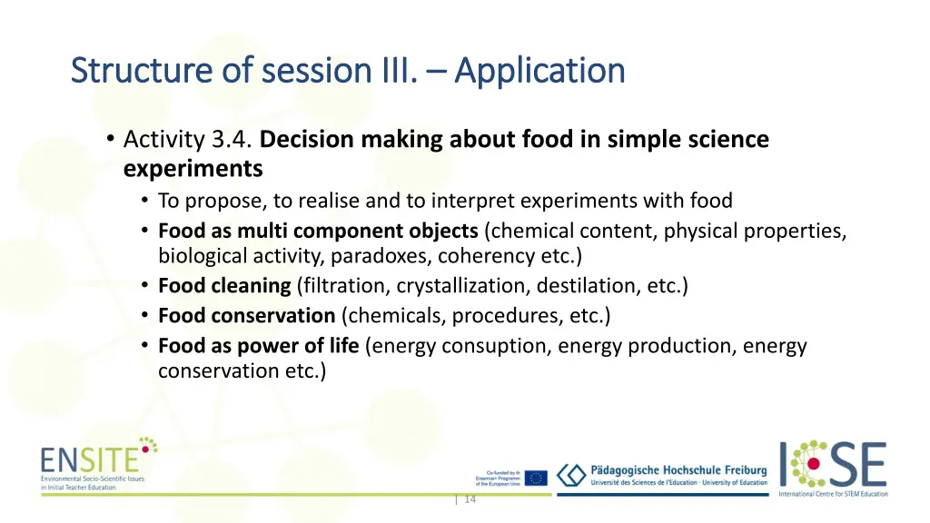 structure of session iii structure of session 3