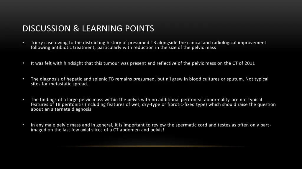 discussion learning points