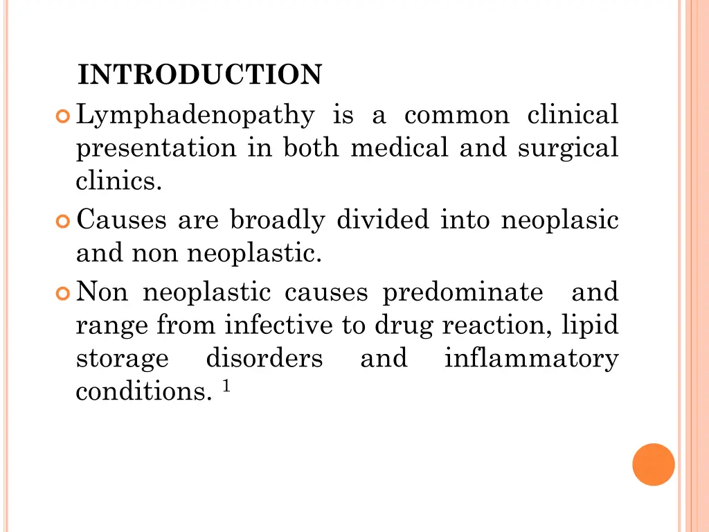 introduction lymphadenopathy is a common clinical
