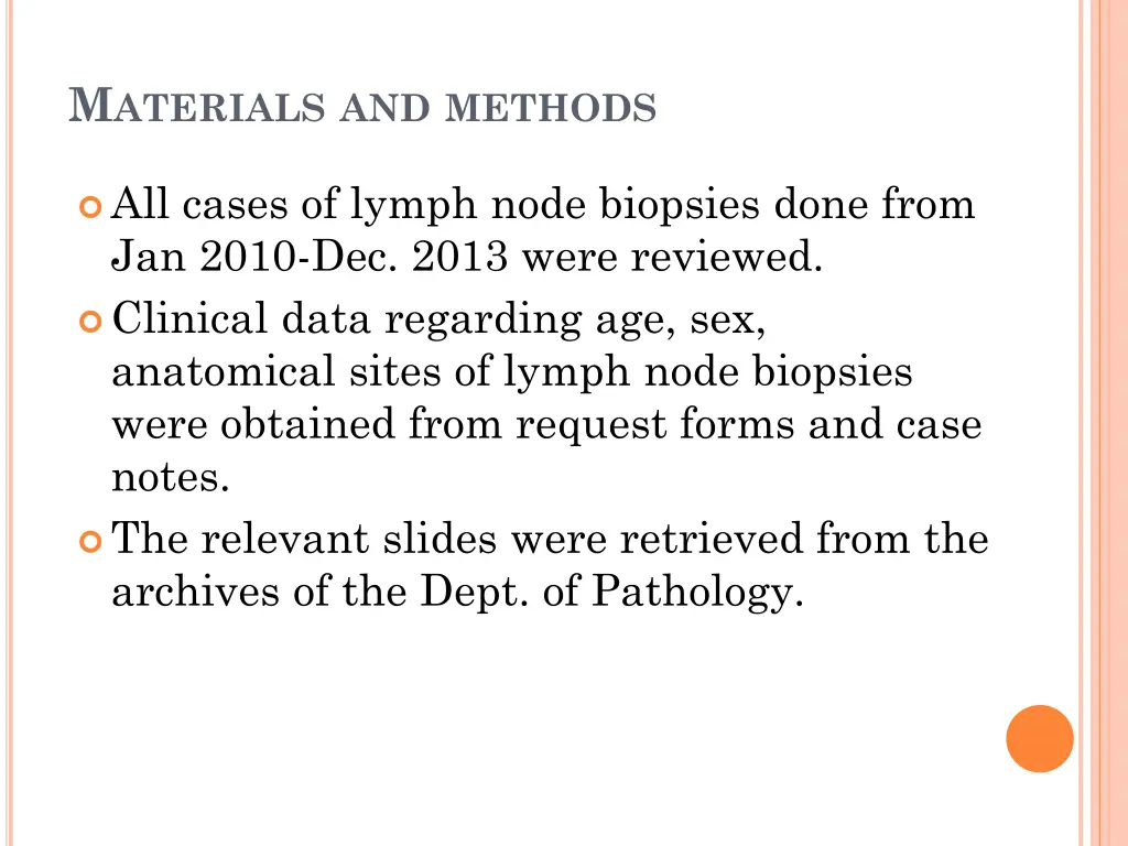 m aterials and methods
