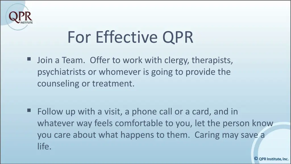 for effective qpr 1