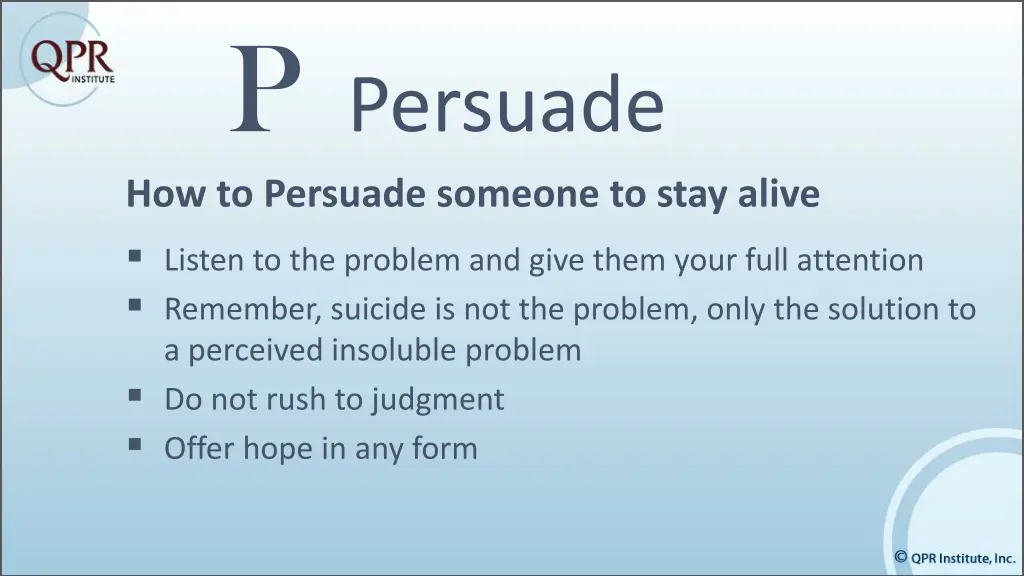p persuade