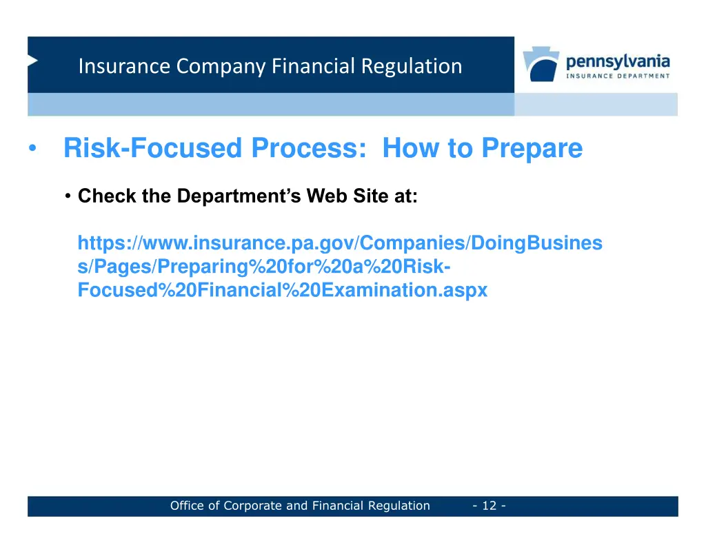 insurance company financial regulation 11