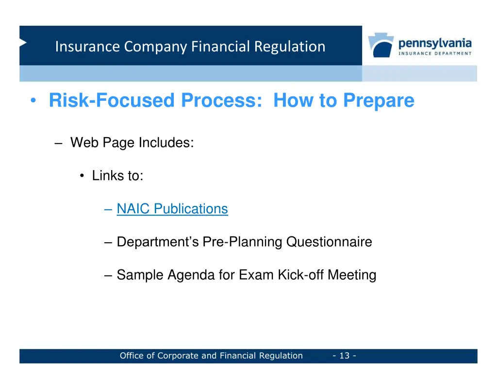 insurance company financial regulation 12